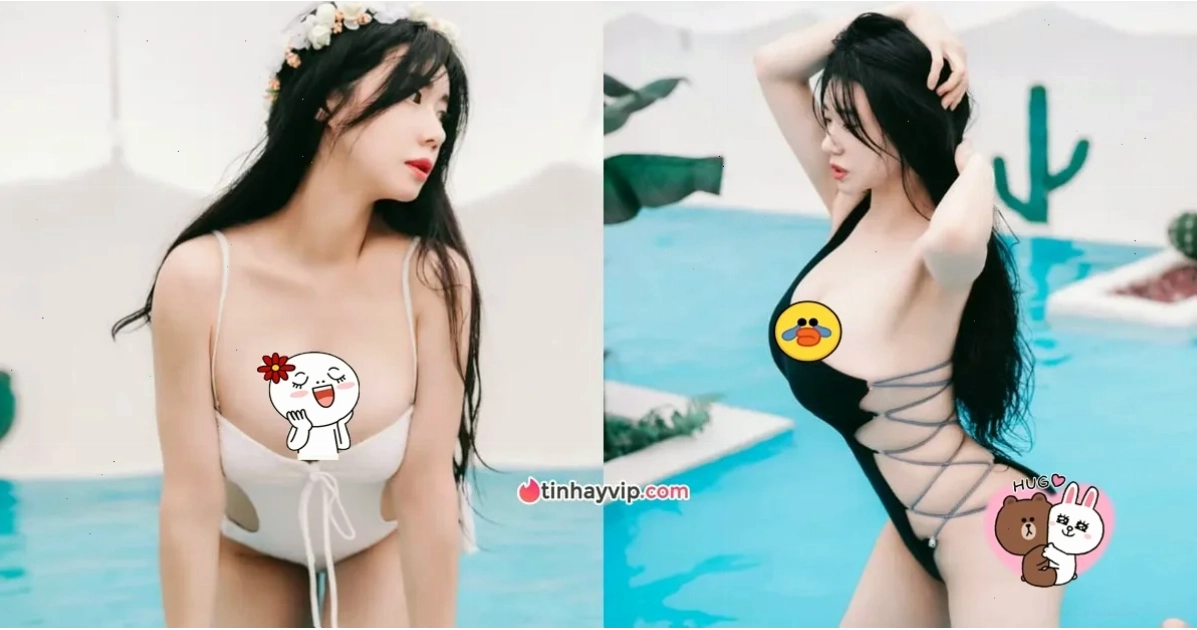 gái xinh bikini hai mảnh khoe thân hình đồng hồ cát tôn dáng