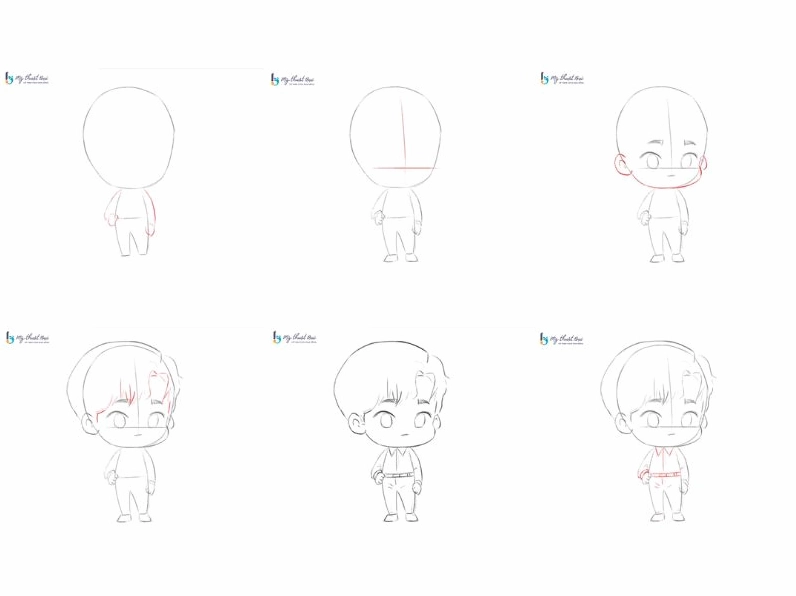 Hướng dẫn vẽ Chibi nam: Tạo hình nhân vật Anime ấn tượng