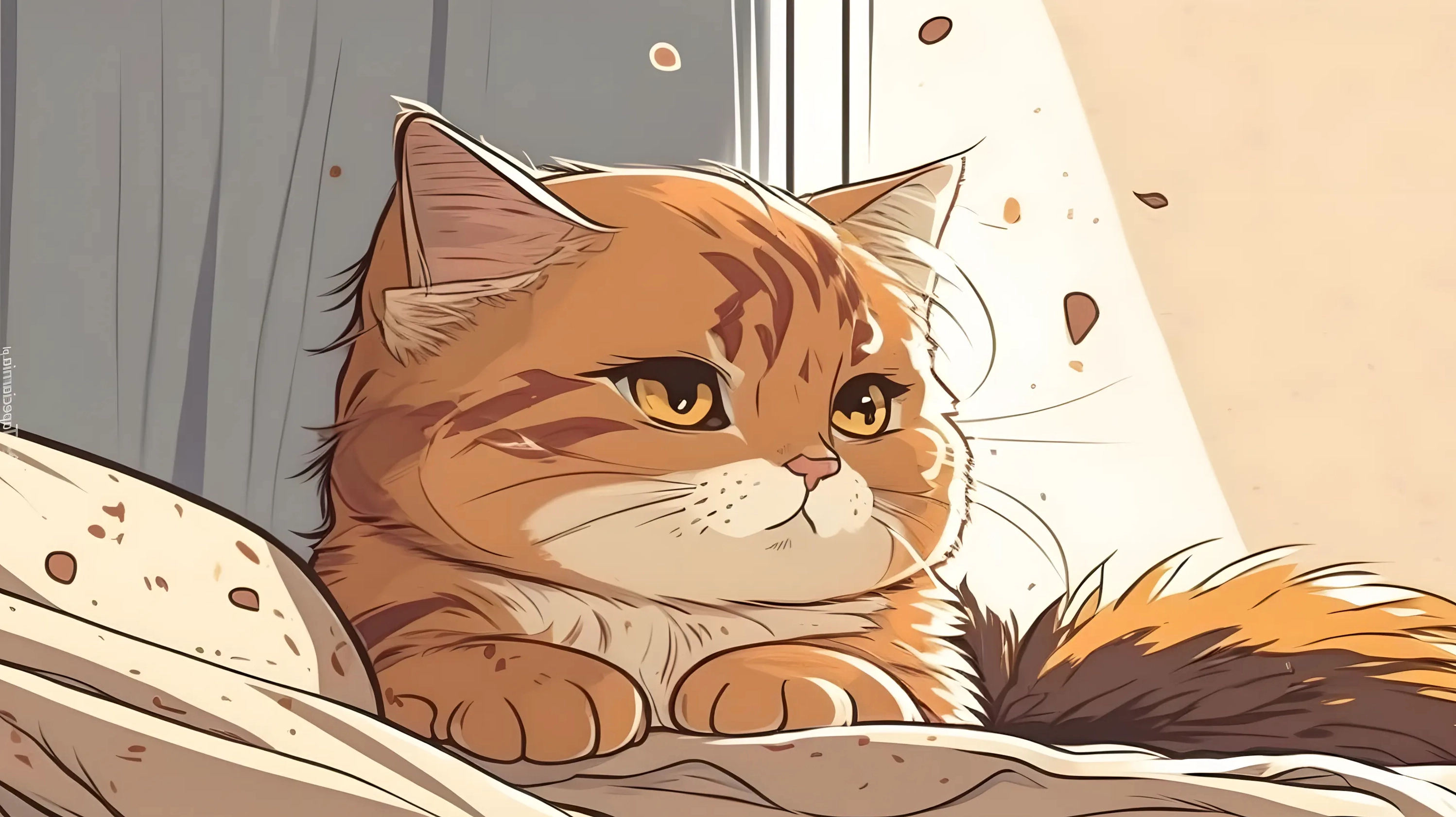 Ngắm nhìn những chú mèo cute anime đáng yêu nhất