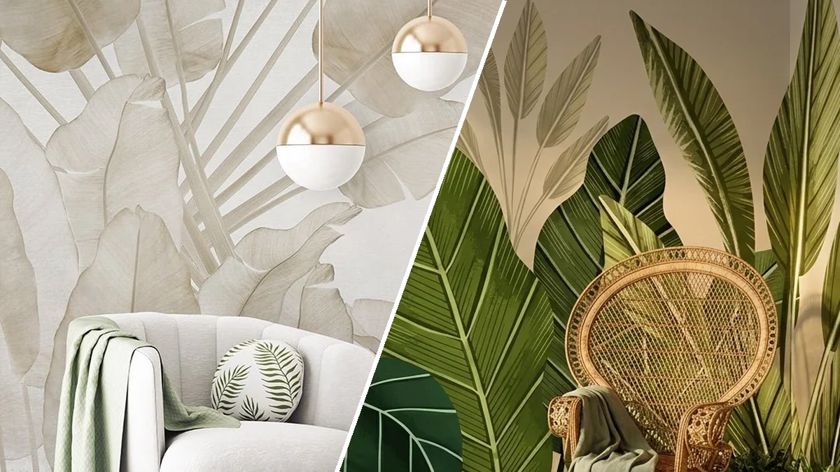 Stunning Tropical Palm Leaf Wallpaper for Accent Wall Ideas in 2026