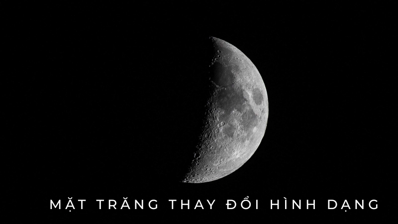 Vì sao mặt trăng thay đổi hình dạng? Khám phá 8 pha của Mặt trăng